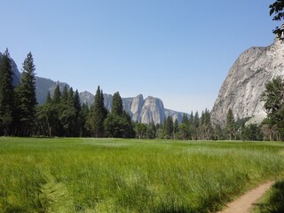 Trail in Cook's Meadow, Yosemite National Park, California