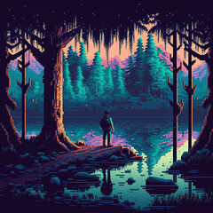 Unparalleled pixel art wallpaper