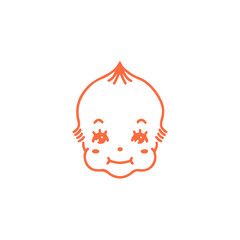 cute baby character vector illustration