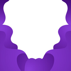 blue gradient floral frame design