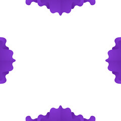 blue gradient floral frame design