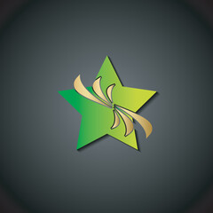 star arrow logo�vector design