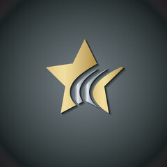 Star Speed Rising Logo Design Template