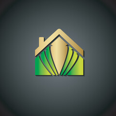 House logo template illustration design