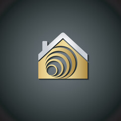 House logo template illustration design