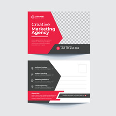business Corporate Business Postcard Template