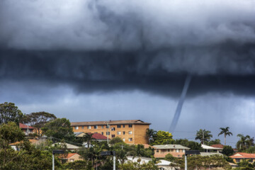 Water Spout over property - Mid North Coast Australia.