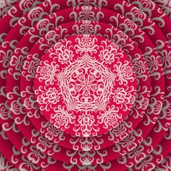 red and white lace