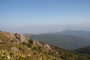 view of the mountains