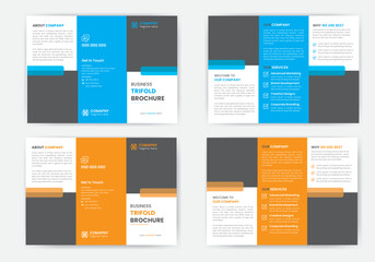 Corporate Tri fold Design Template