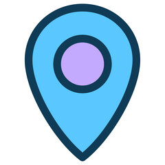 location filled line icon