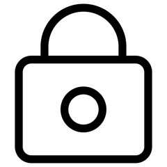 lock line icon