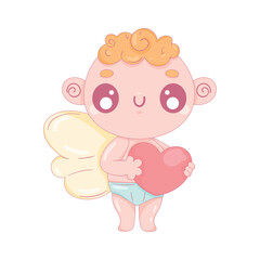 cupid angel with heart
