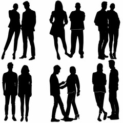 young woman and man in pairs