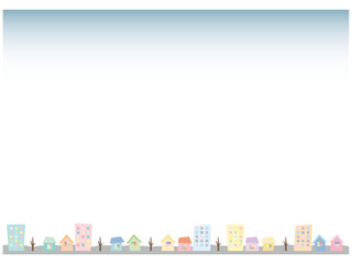 冬の町並みフレーム