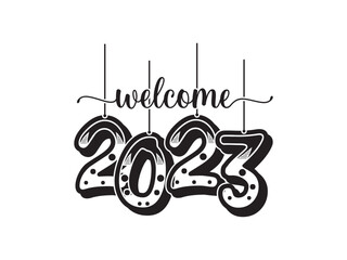 Happy New year Groovy design