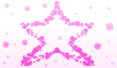 Star Pink Paint Splatter Background