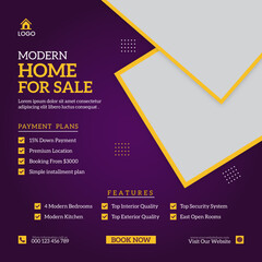 Real estate house property social media banner template.