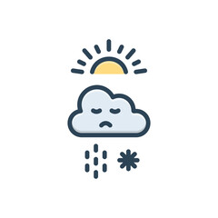 Color illustration icon for affect 