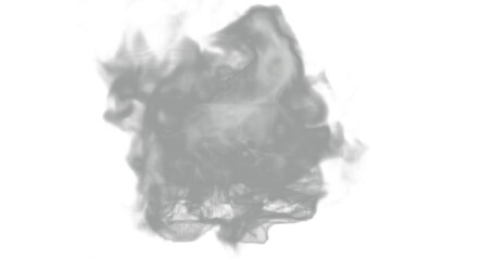 isolated steam or gas smoke texture for fire or hot temperature, in png format with transparent background.