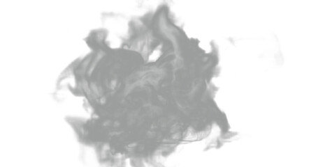 isolated steam or gas smoke texture for fire or hot temperature, in png format with transparent background.