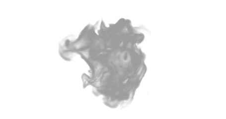 isolated steam or gas smoke texture for fire or hot temperature, in png format with transparent background.