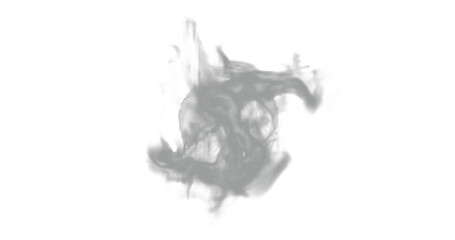 isolated steam or gas smoke texture for fire or hot temperature, in png format with transparent background.