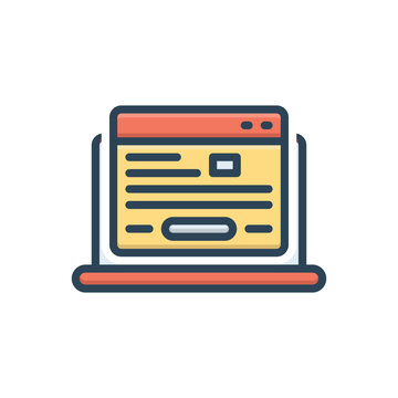 recommend clip art: Color illustration icon for publisher