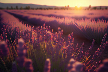 Lavender fields, Generative AI
