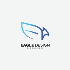 eagle line design gradient color