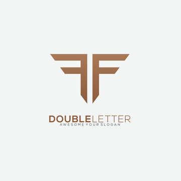 letter ff icon logo design logo