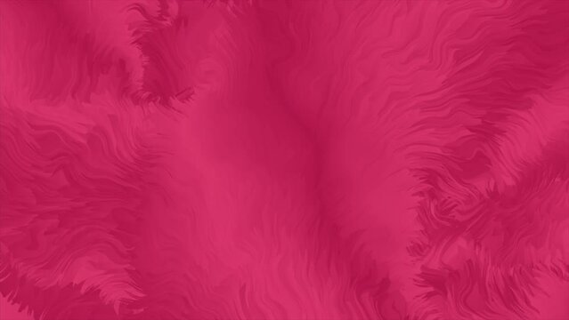 Magenta trendy color abstract fluffy fur waves background. Seamless looping motion design. Video animation Ultra HD 4K 3840x2160