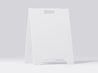 blank billboard isolated on white