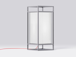 blank billboard isolated on white