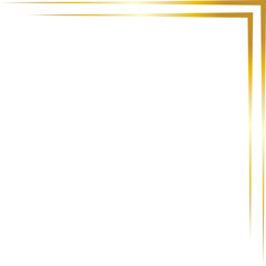 gold line corner, border, frame decoration