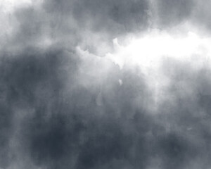 曇り空の水彩イラスト　背景