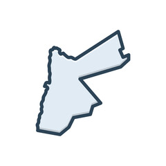 Color illustration icon for jordan
