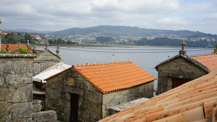 Combarro estuary Pontevedra Galicia Spain October 2022
