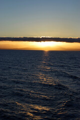 sunset on the Georgia Straight