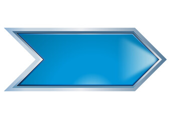 矢印縁付き近未来風　ブルー