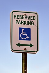 Reserved Parking Sign