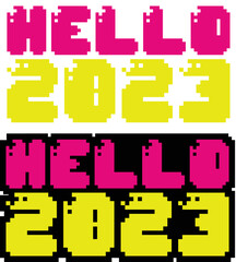 STICKER HELLO 2023