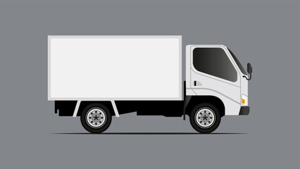Cargo truck Box vector illustration
