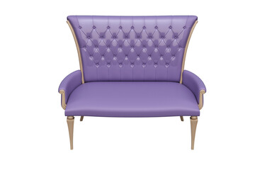 sofa isolate on a transparent background, interior furniture, 3D illustration, cg render