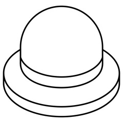 A unique design icon of hat 