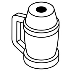 Unique design icon of jug