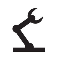 industrial automatic machine icon. solid icon, glyph, silhouette