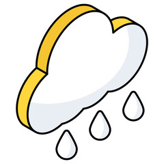 Rainfall icon in perfect design
