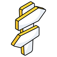 Modern design icon of roadboard  