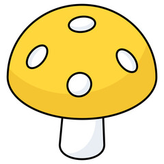 Modern design icon of mushroom